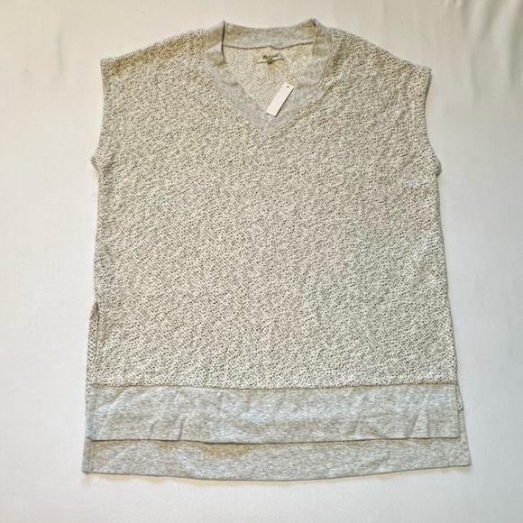 NWT Madewell Marled V-Neck Tunic Sweater Vest - Picture 6 of 16